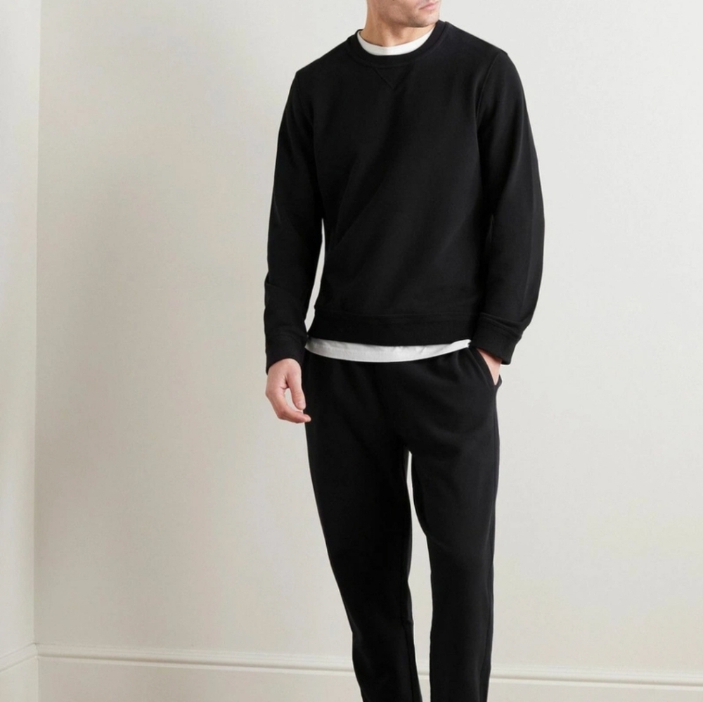 Classic Black Crew Neck Sweatshirt